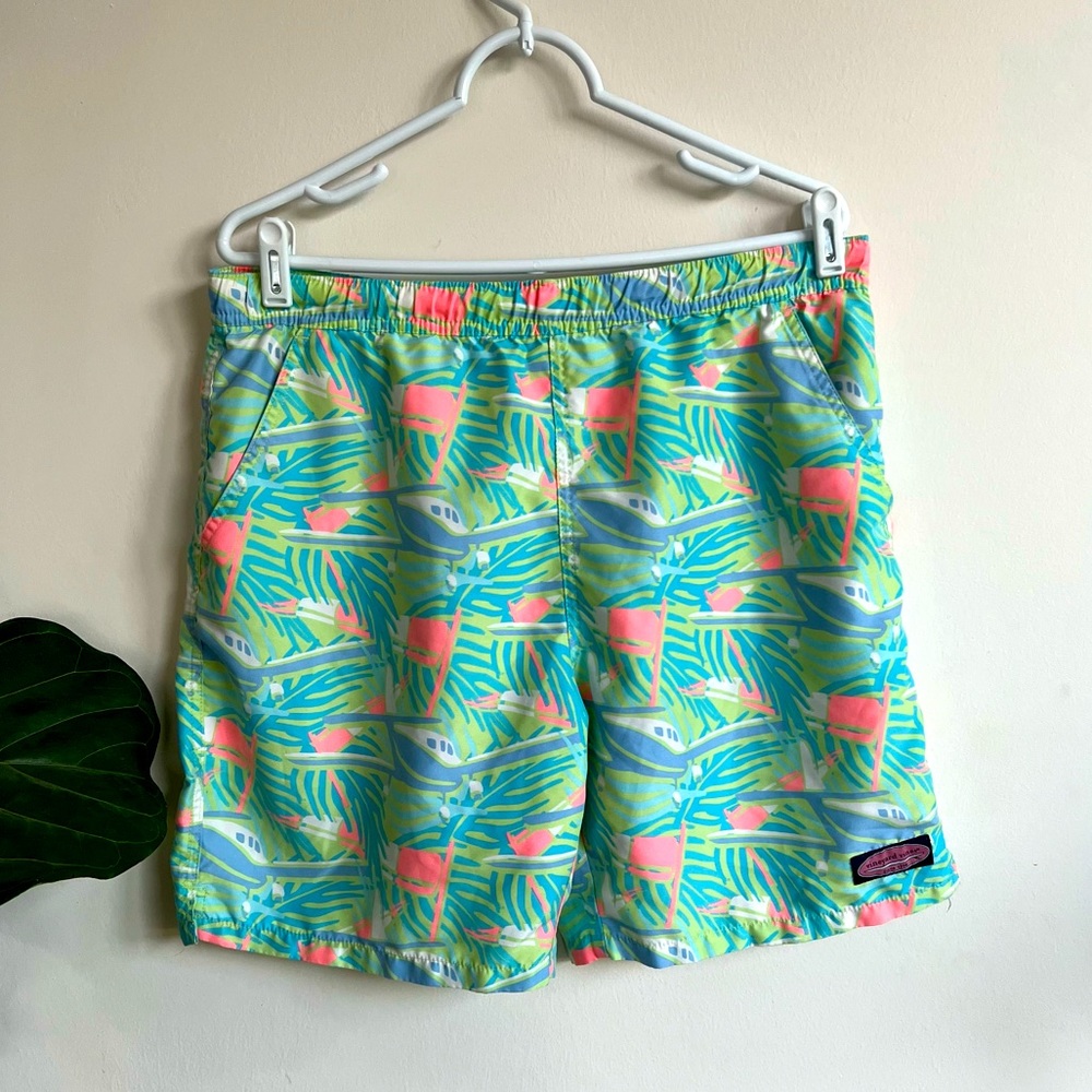 Vineyard Vines Plane Palm Swim Trunks size Small